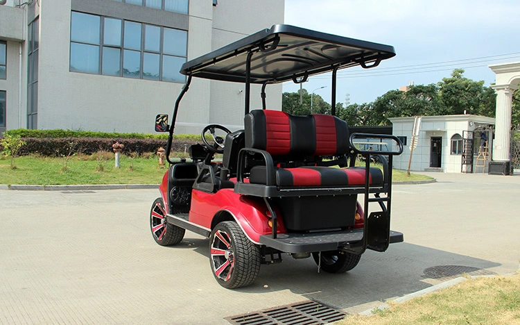 2+2 Seater Golf Cart with Lithium Battery with Large Storage Compartments Electric Car 14 Inch Wheel