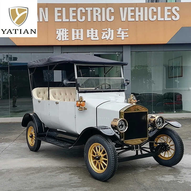 Chinese Classic Luxury Car Sightseeing Golf Buggy Vintage Luxury Golf Transportation Vintage Model T Design