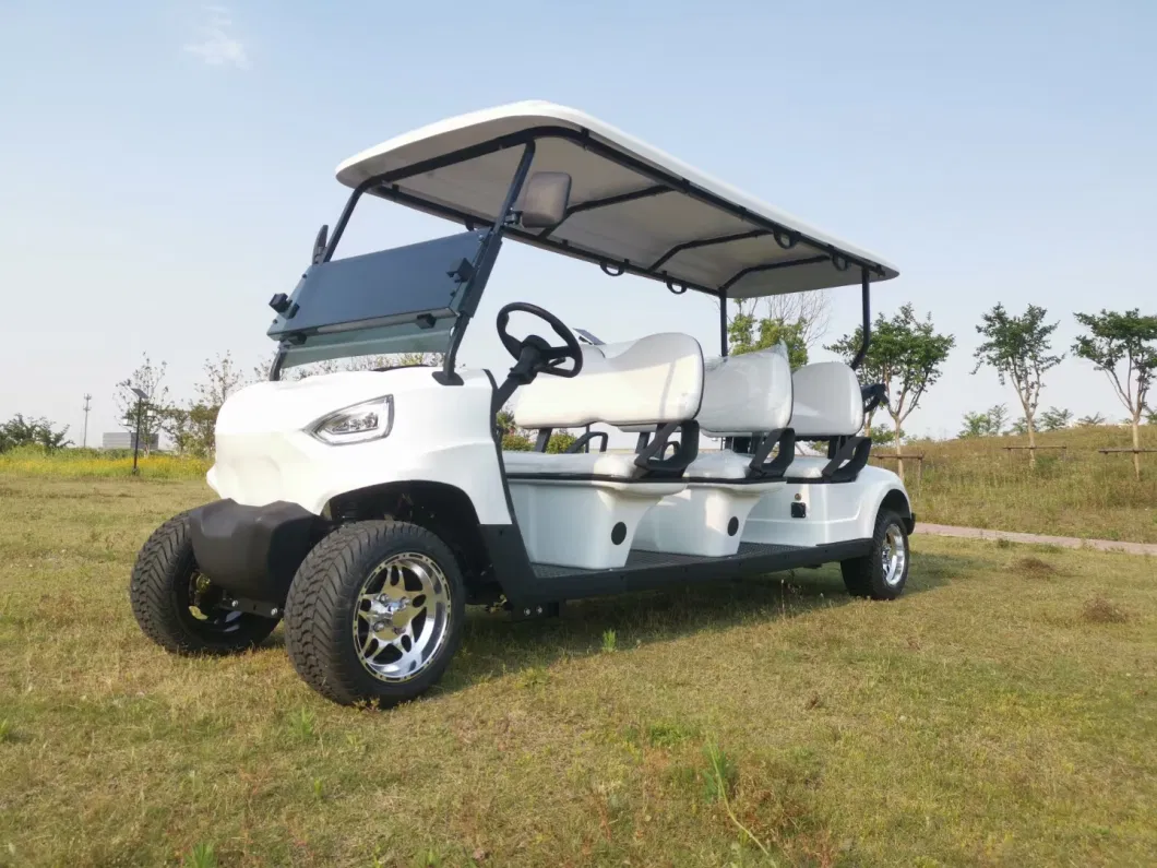 Four Wheel Six Seat High-Performance Golf Cart 72V120ah Lithium Battery