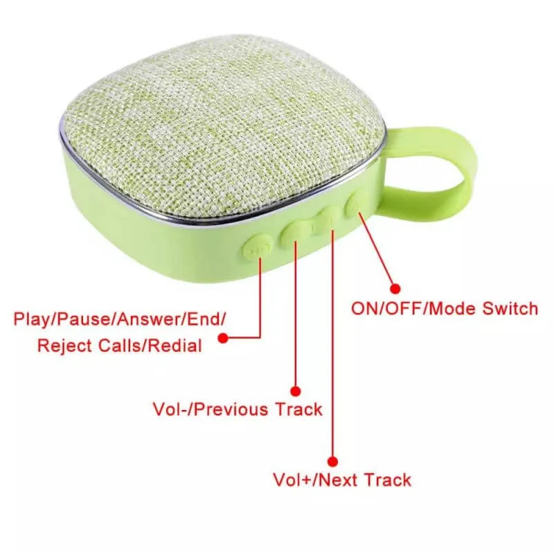 Mini Bluetooth Speaker with Aux and Microphone Capabilities