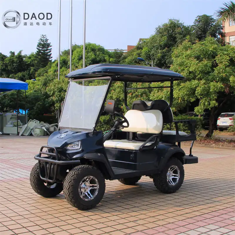 6 Seater Golf Car 6 Person Golf Cart for Tourist 4 Wheel Electric Steel Chassis with Cargo