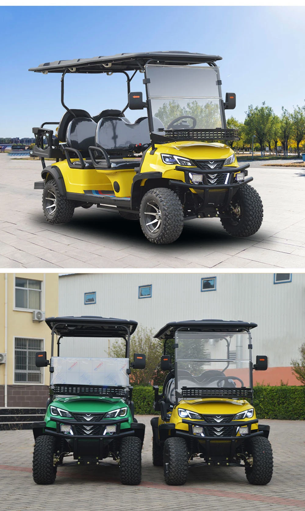 5kw 4 Seat Adult Electric Four Wheeler Golf Cart New Energy Vehicle 48V Lithium Electric Golf Cart