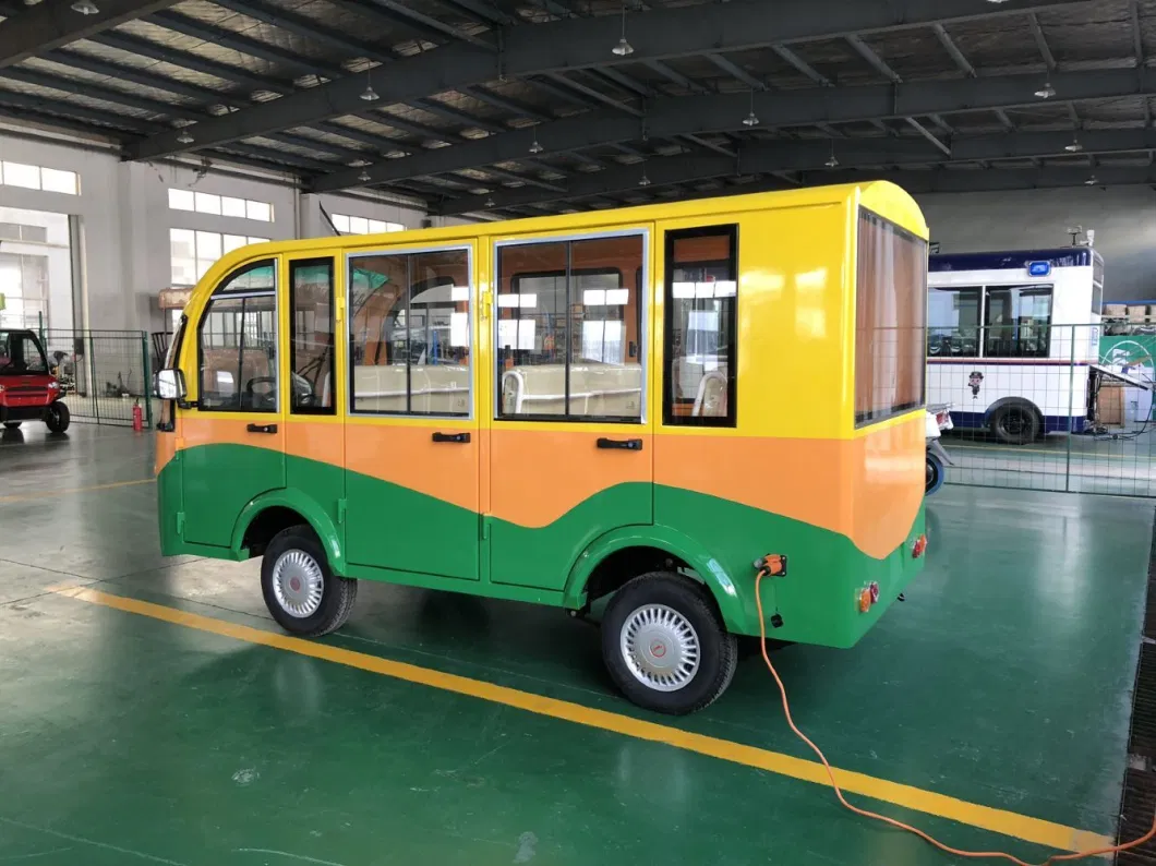 Small Electric 8 Seater 40km/H Low Speed Sightseeing Mini Bus Tourist Car
