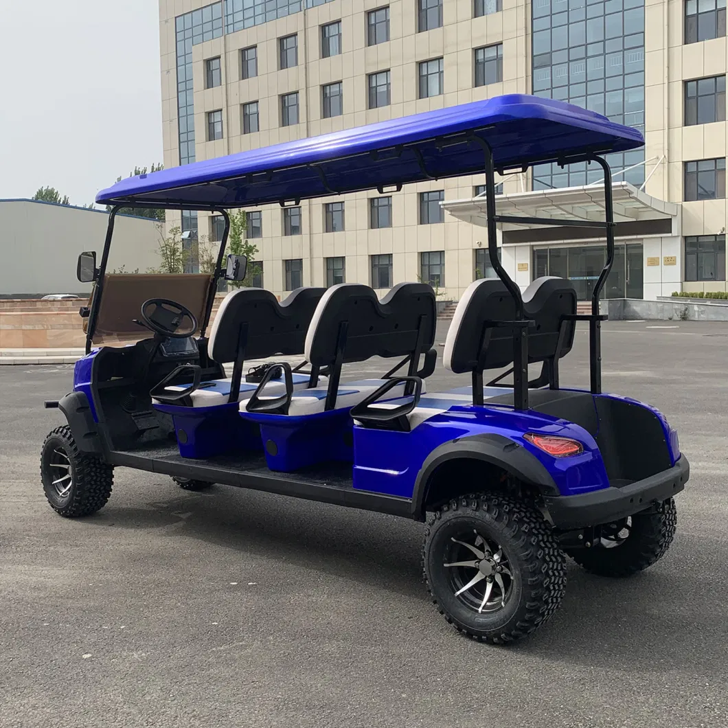 5kw Pmsm Motor Top Quality 6 Seater Lifted Electric Golf Cart