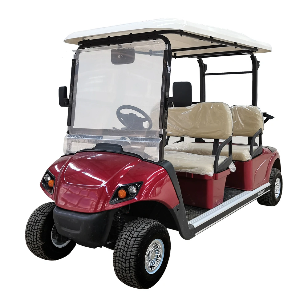 4 Seat Golf Cart with Lithium Battery and Speed Meter and Radio
