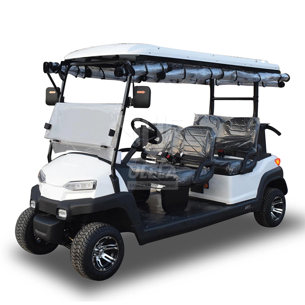 Ulela Advanced EV Golf Cart Dealers Stepless Speed Change Solar Electric Golf Cart 72V China 4 Seater Vivid Golf Carts