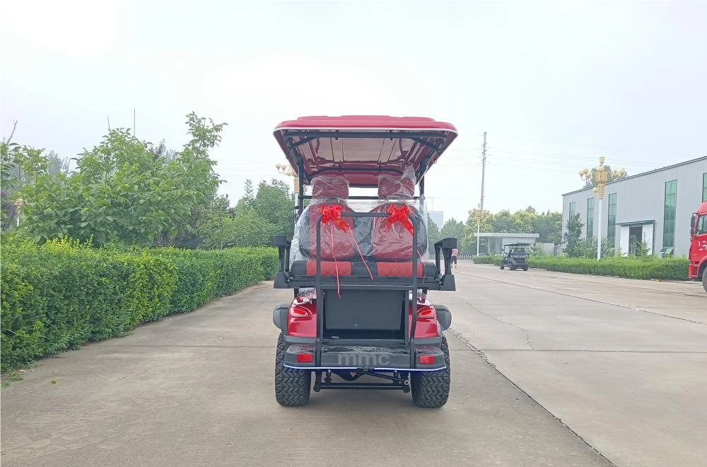 Luxury Model 4 Seat Lifted Golf Buggy Solar Panels 72V Lithium Battery Golf Scooter Beach Buggy 7kw Electric Golf Cart