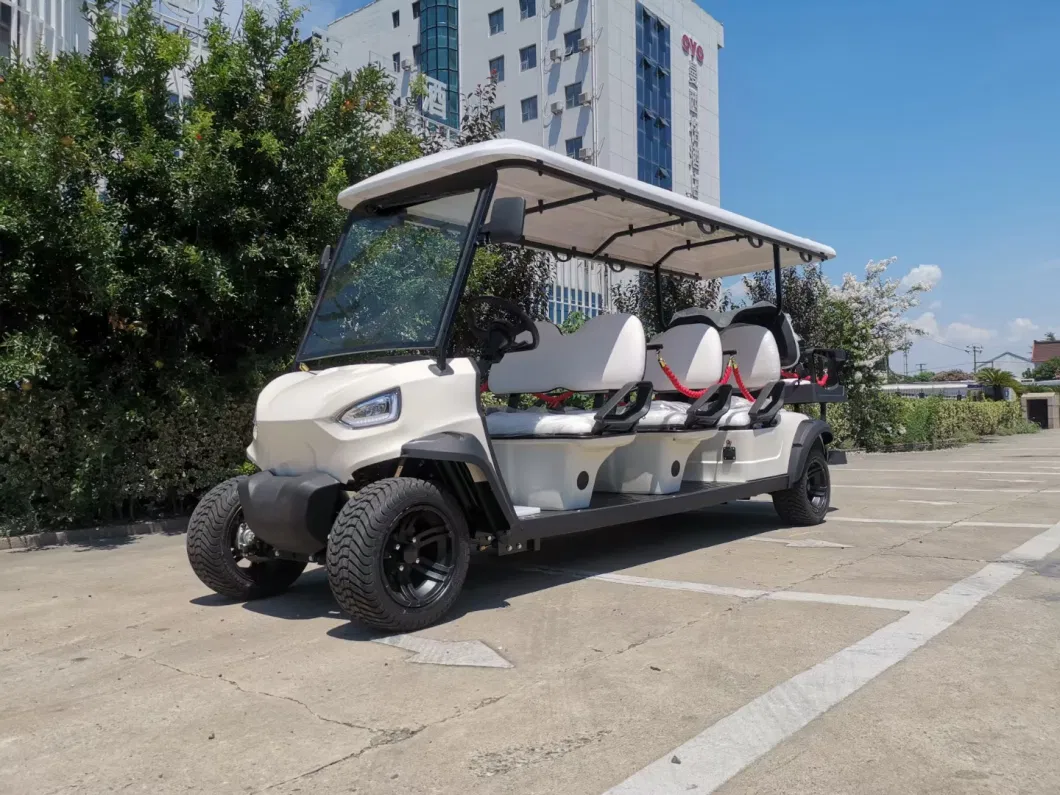 Four Wheel Six Seat High-Performance Golf Cart 72V120ah Lithium Battery