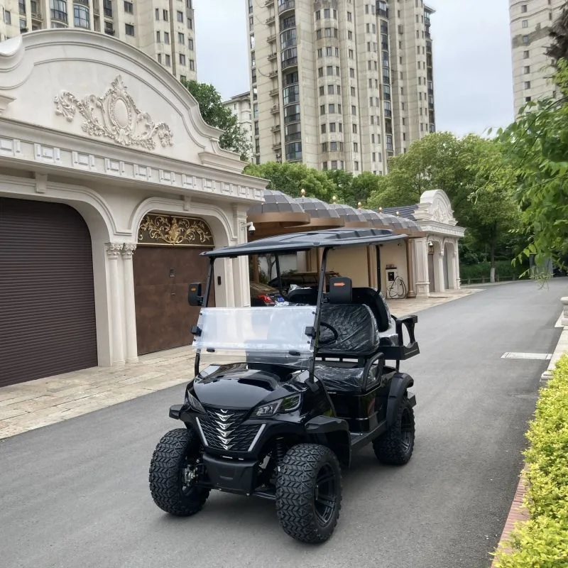 4+2 Seater Lithium-Ion Battery Lifted Golf Cart 72V with Aluminum Frame