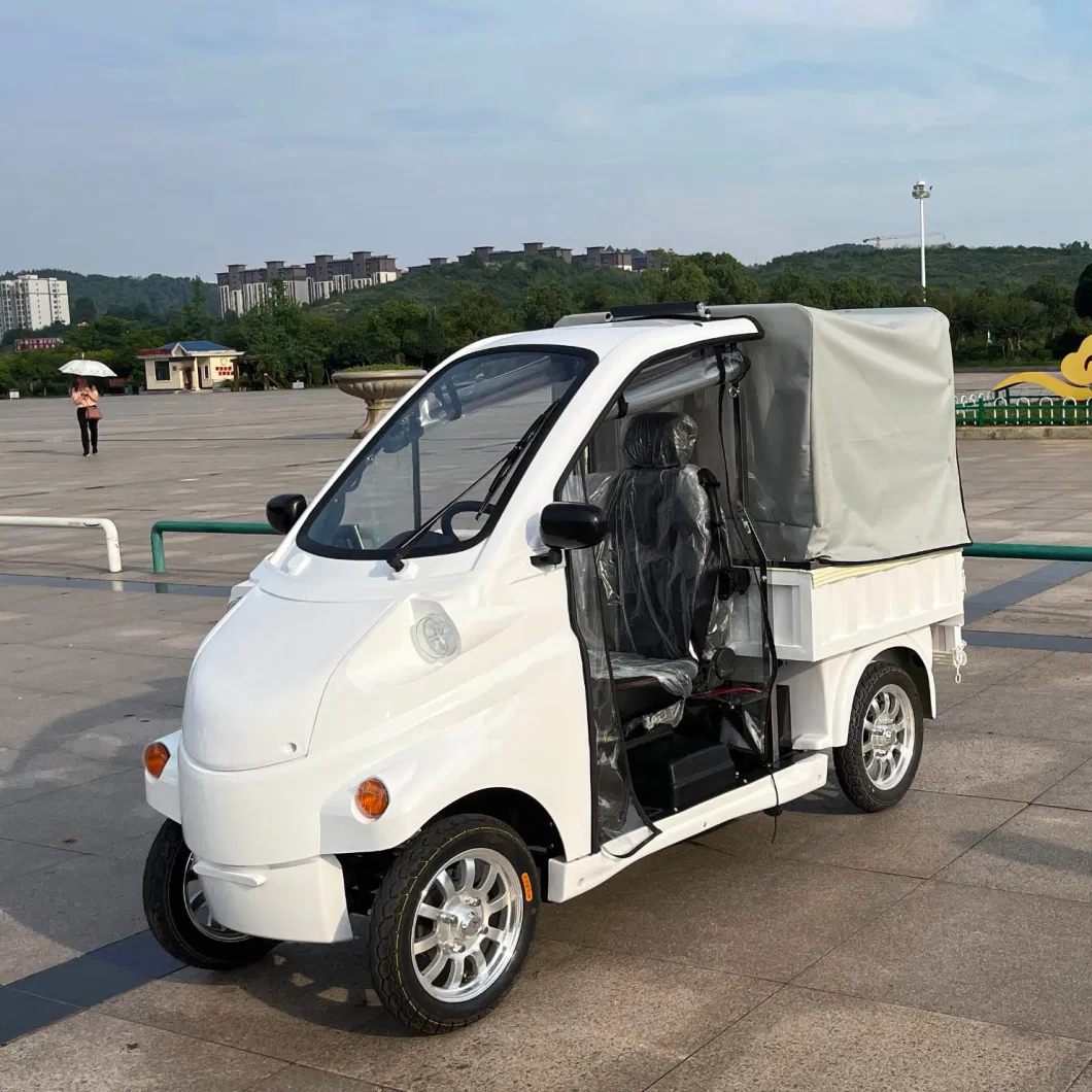 Electric Utility Vehicle Mini 4 Wheel Cargo Pickup Truck