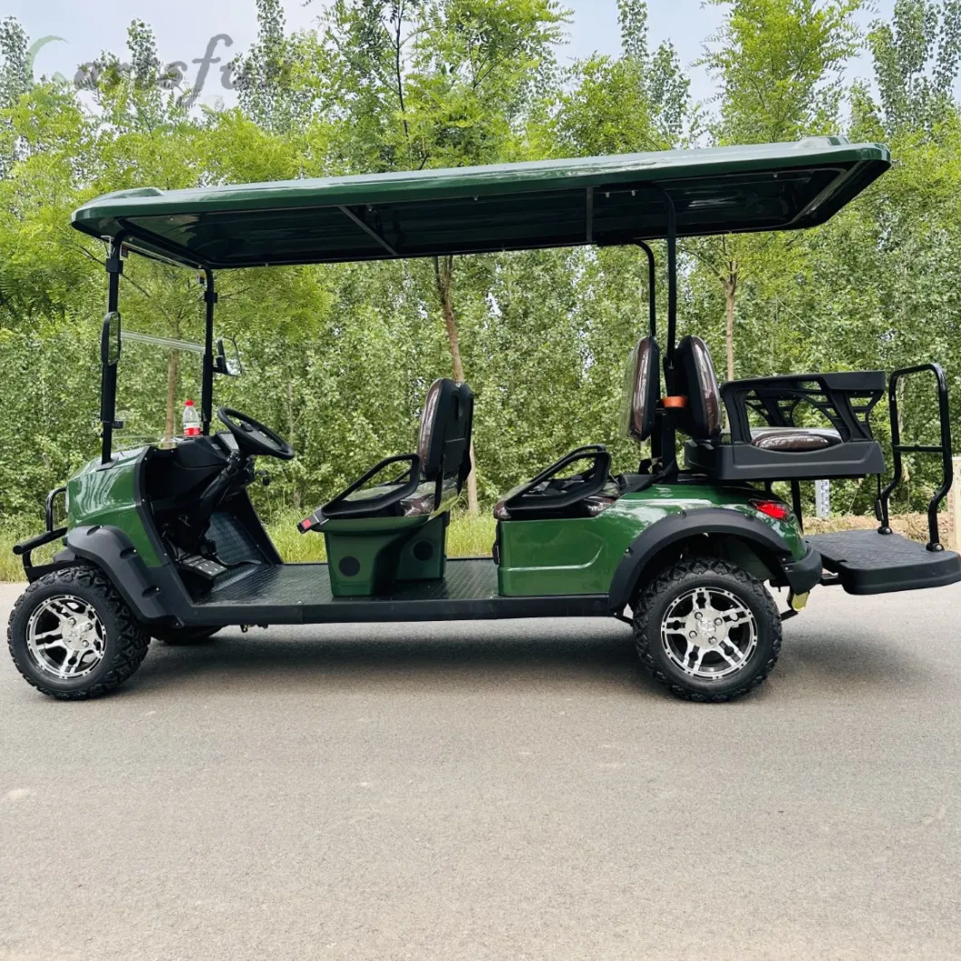 2-8 Seater Electric Powered Lifted Golf Car Utility Vehicle