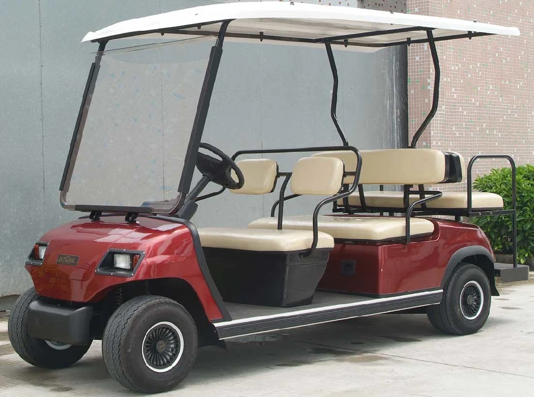 48V Battery Operated Legal Driving Golf Buggy CE Certificated 6 Seats Go Kart