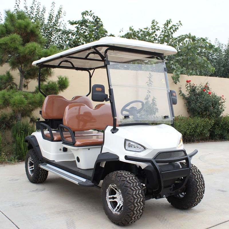 Color Customization Green Energy Classic Golf Course Club Car Cool EV No Gas Airport 4 Passenger Transport Mini Electric Golf Cart for Sale