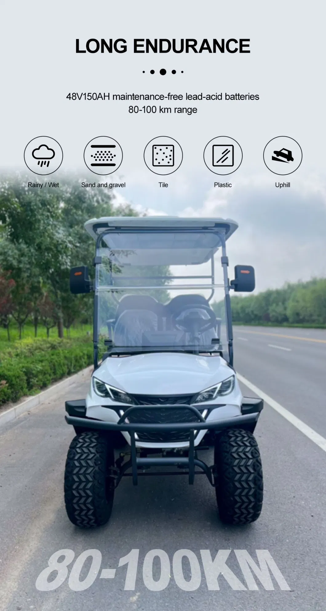 Cool Advanced EV Four Seater 4 Wheel Road Legal Lsv Electric Golf Carts for Sale