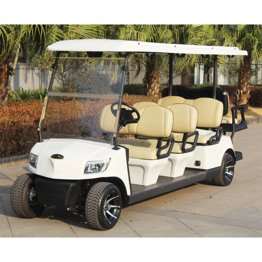 Marshell 8 Seater Electric Lifted Golf Car Sightseeing Car 4 Wheel Drive Electric Golf Carts (DG-M6+2)