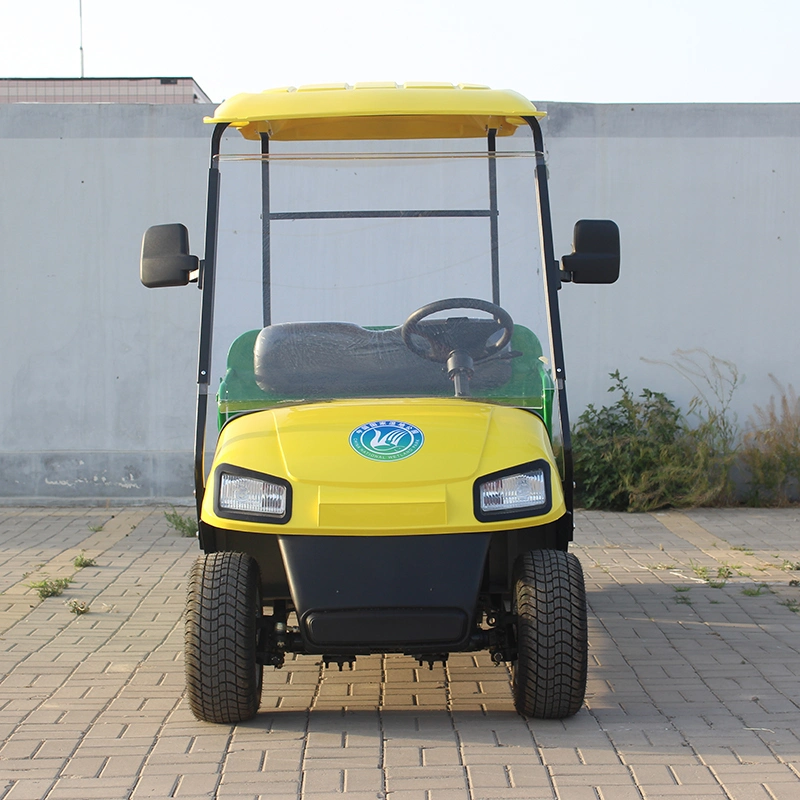 Ready to Ship China Customized 2 Passenger Mini Electric Golf Car, Golf Shuttle, Golf Buggy, Golf Trolley, Golf Utility, Golf Cart with Cargo Bucket CE Approved