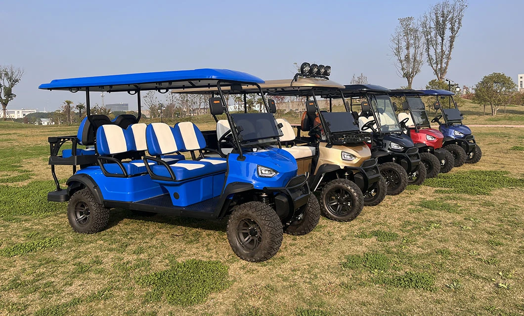 New 6 Seater Electric Lifted 4WD Hunting Golf Cart Lithium