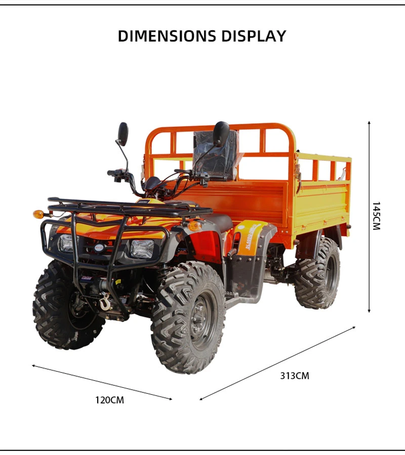 Online Technical Support 72V 4X4 Utility Electric ATV Farm Vehicle
