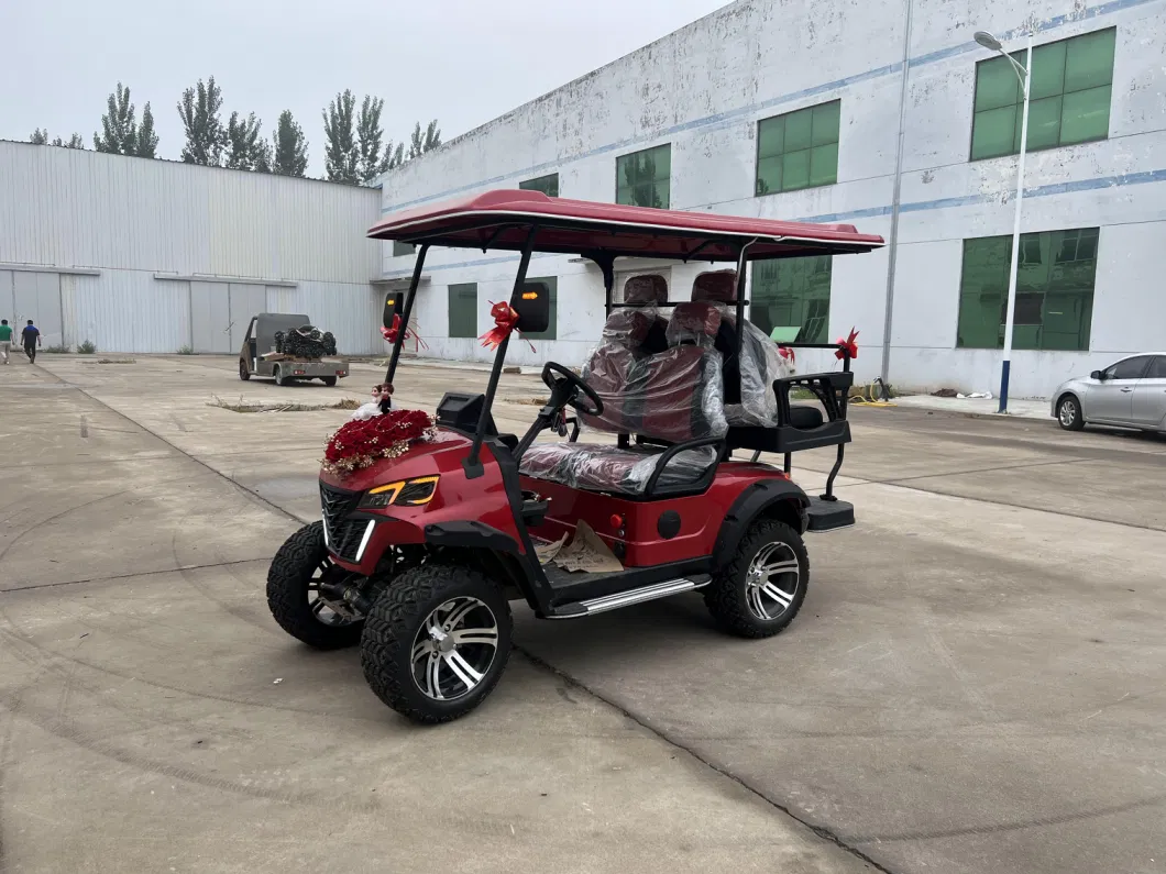 Chinese Solar Lifted 2 4 6 8 10 Seater 48V/60V/72V Lithium Battery Electric Golf Carts