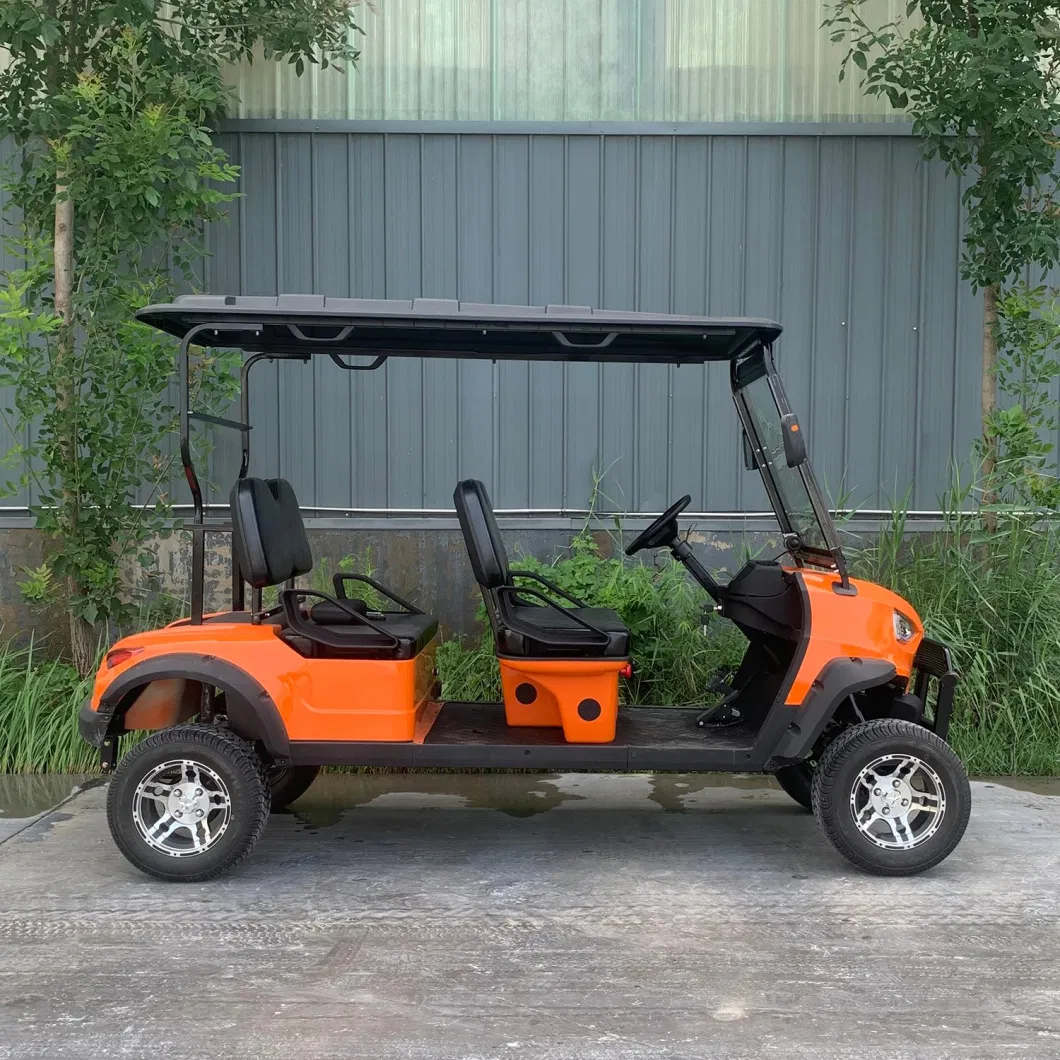 4 Wheel Disc Brake 4 Seater Electric Golf Cart for Hunting Usage