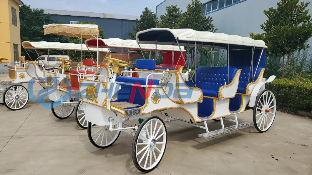 Hot Sale Decorative Cinderella Wedding Carriage Sightseeing Horse Cart