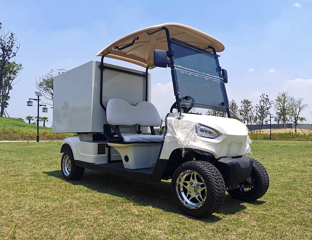 72V Electric Food Delivery Car 4X4 2 Seater Lithium Golf Cart for Hotel Room Service