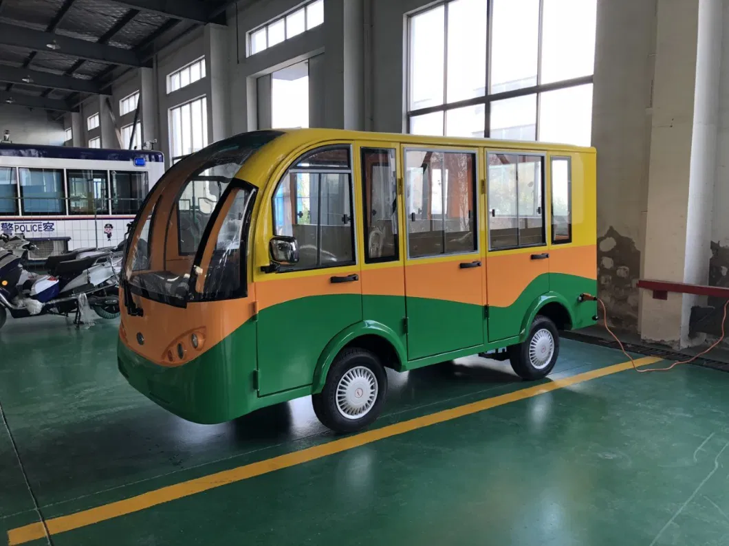 Small Electric 8 Seater 40km/H Low Speed Sightseeing Mini Bus Tourist Car