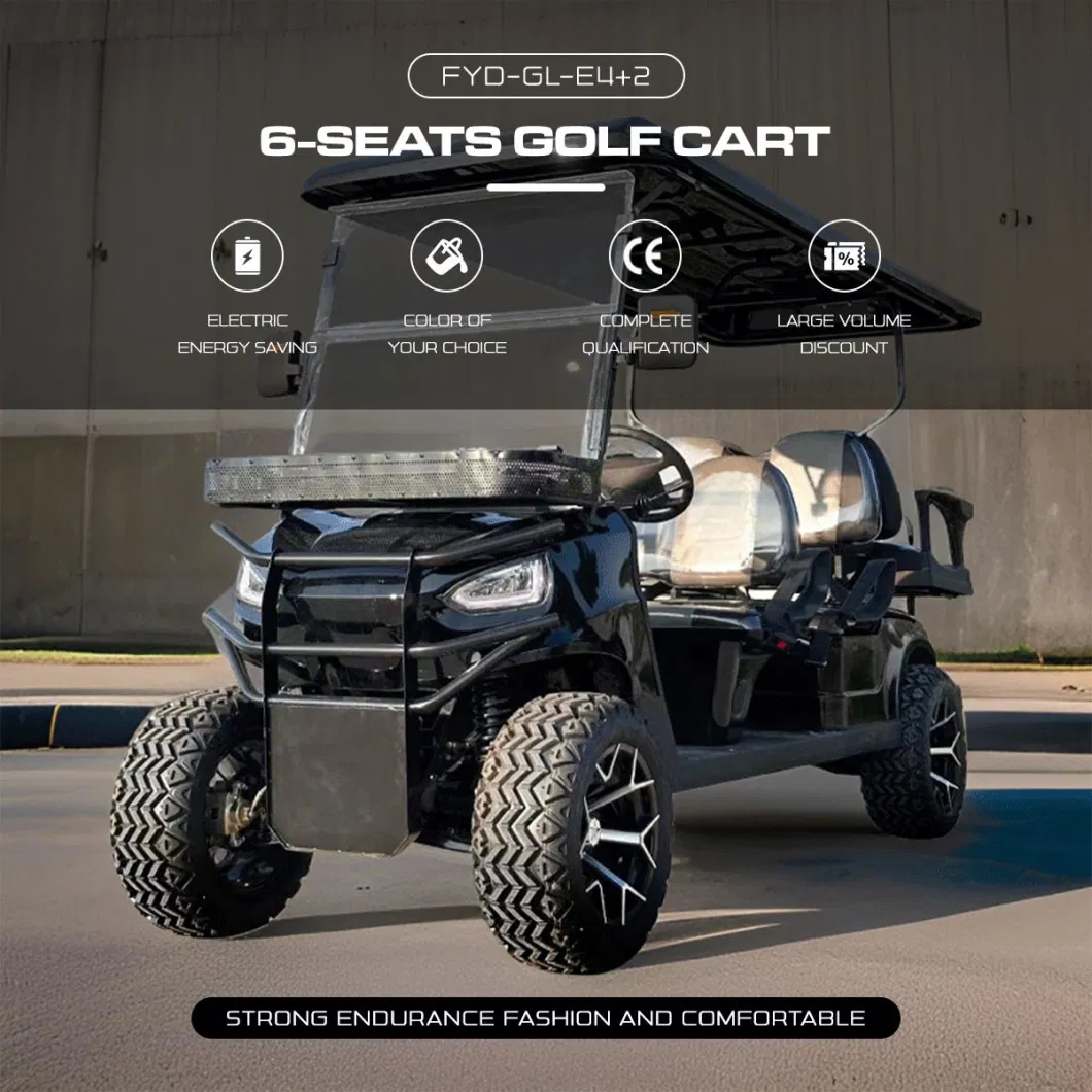 Street Legal Small Club Car Four Seaters Mini Lithium Powered 6 4 2 Seats Electric Golf Cart for Sale