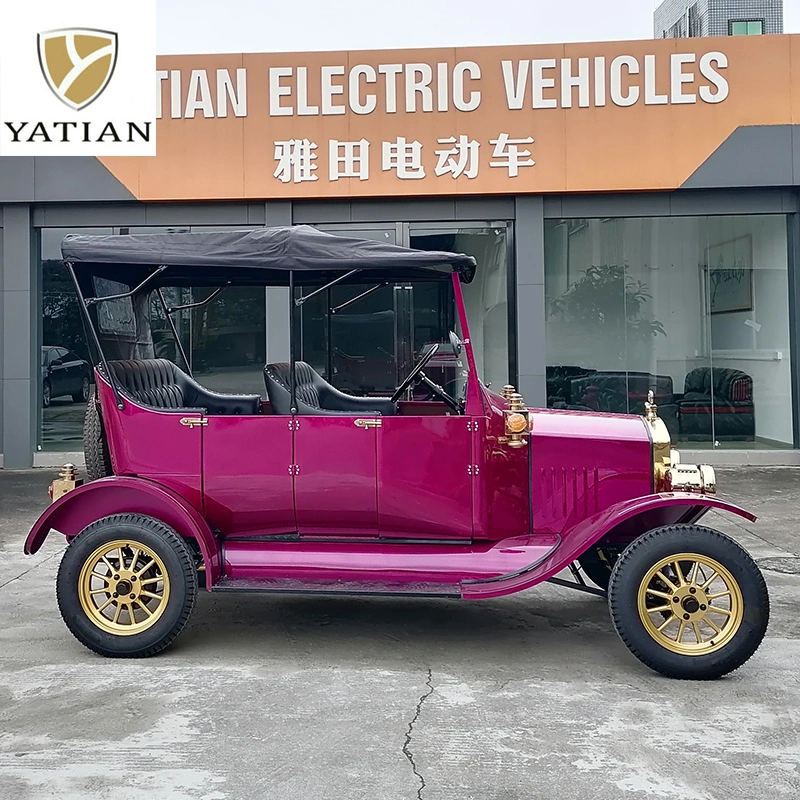 Cheap 4 Wheel Drive Electric Street Legal Golf Carts Sightseeing Club Car Vintage Golf Cart Model T for Sale