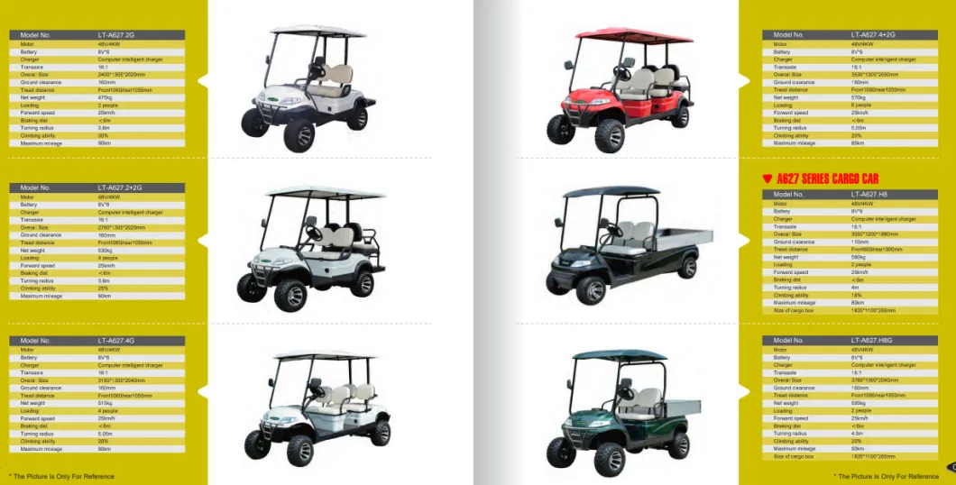 Electric Modern Golf Cart Electric Lifted Car/Cart/Buggy, Sightseeing Car, Utility Vehicle