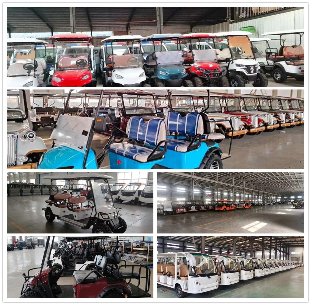 Wholesale Electric Go Power Trolley Lifted Mini Sightseeing Lifted Utility Buggy Vehicle Hunting 4 6 Seat Offroad Club Scooter Vehicle Passenger Car Golf Cart