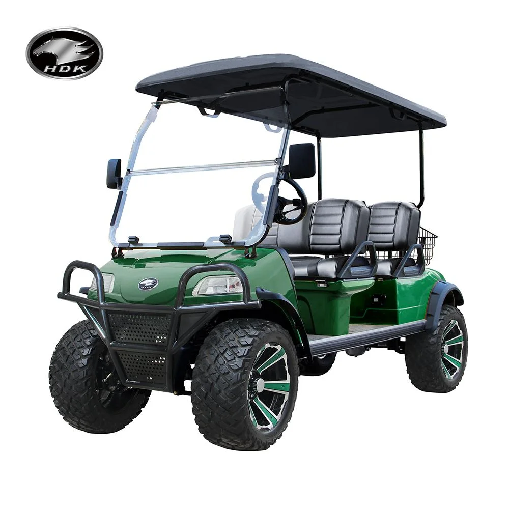 Hdk 4 Seater Electric Golf Cart with Rear Seat Hummer Golf Cart