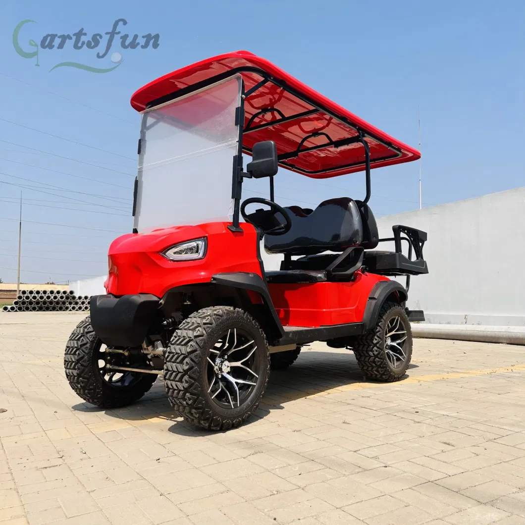 Customized 6+2 Passengers 3 Row Large Capacity Electric Golf Cart