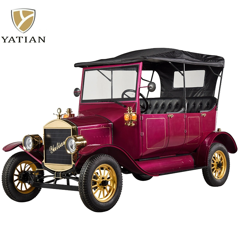 Yatian Factory 2 Seat 5 Passengers Lisbon City Tour Vintage Golf Cart Model T