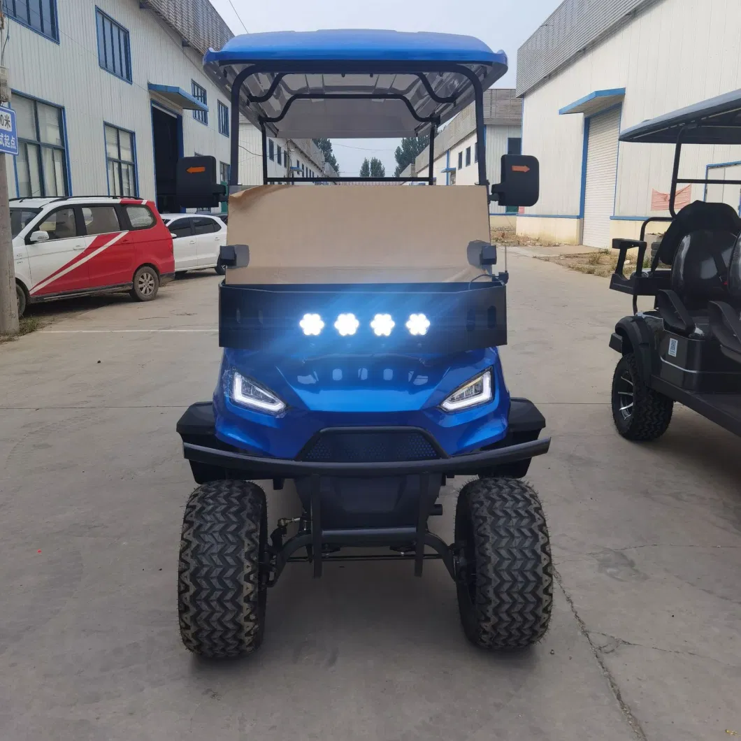 Blue 4 + 2 Passengers Electric Golf Car with Different Color
