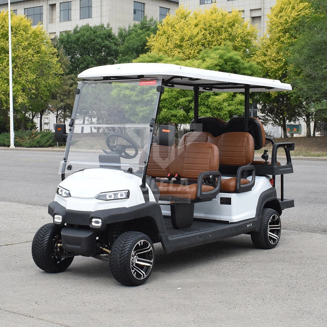 Ulela Aetric Golf Cart Manufacturer 30% Max Driving Slope Golf Cart 8 Inch Wheels China 6 Seater Electric 6 Person Golf Cart