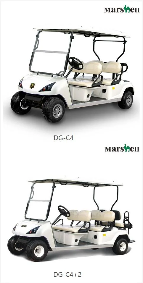 Marshell 6 Seater Electric Golf Cart with Rear Seat Club Car Hummer Golf Cart (DG-C4+2)