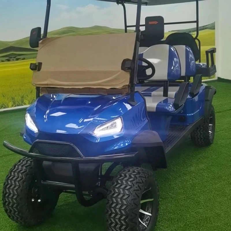 Blue 4 + 2 Passengers Electric Golf Car with Different Color
