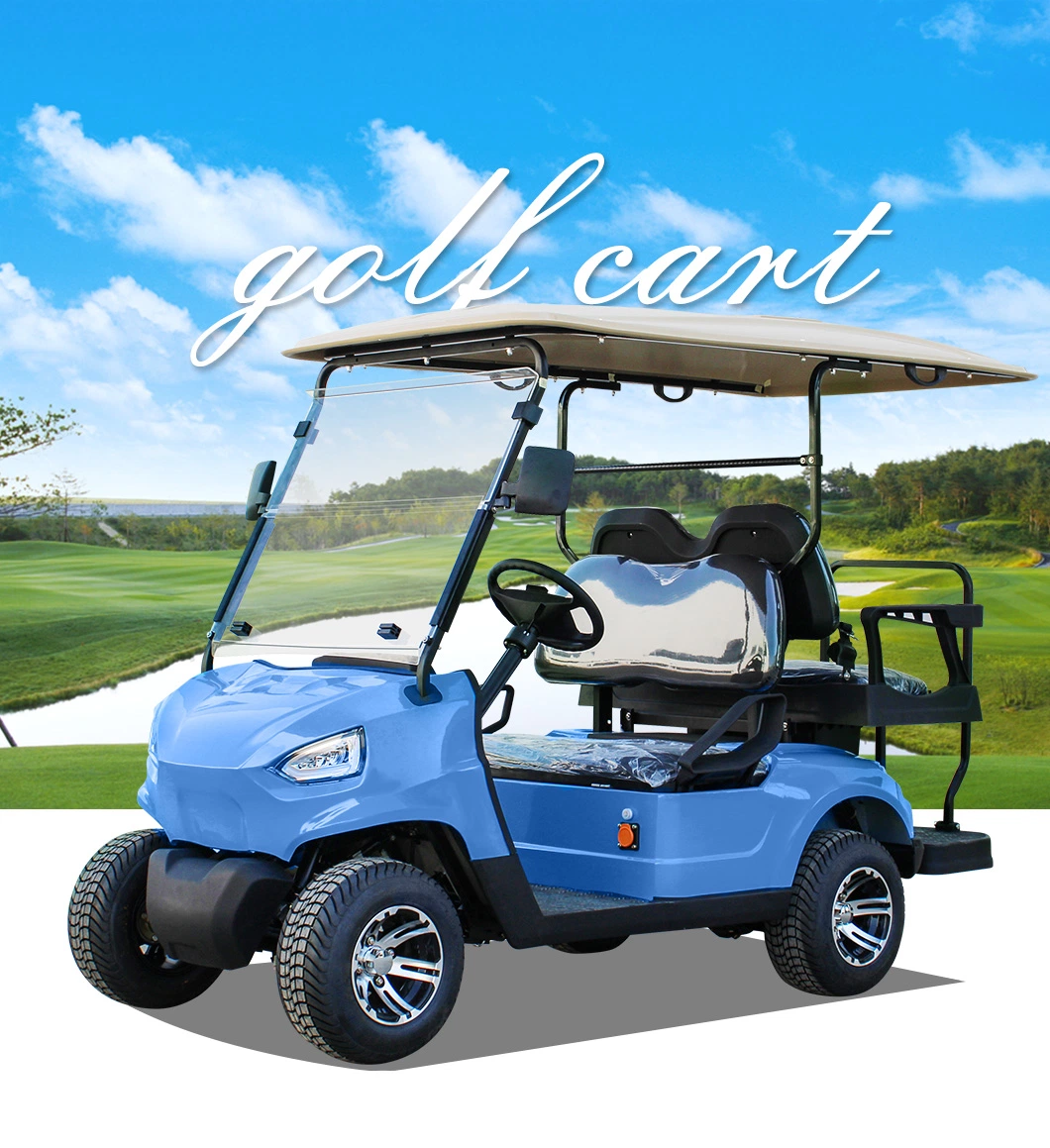 New 4 Seats Wh2020ksz-2+2 China Factory Custom Club Car Battery Operated Golf Cart Electric Golf Buggy