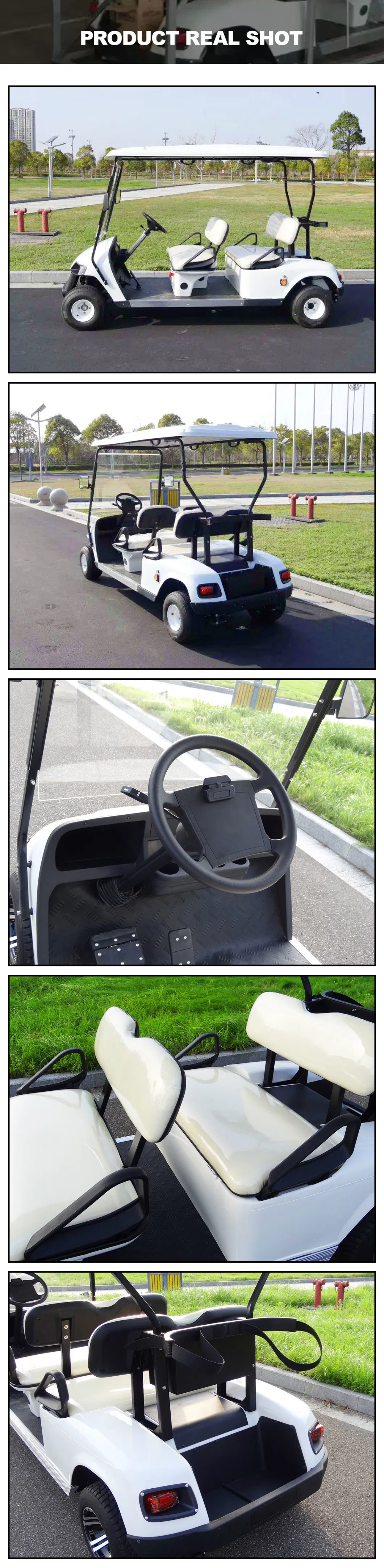 Electric Golf Cart for a Fun and Eco-Friendly Ride: 4 Seats, 4 Wheels, 80km Range and 30km/H Speed