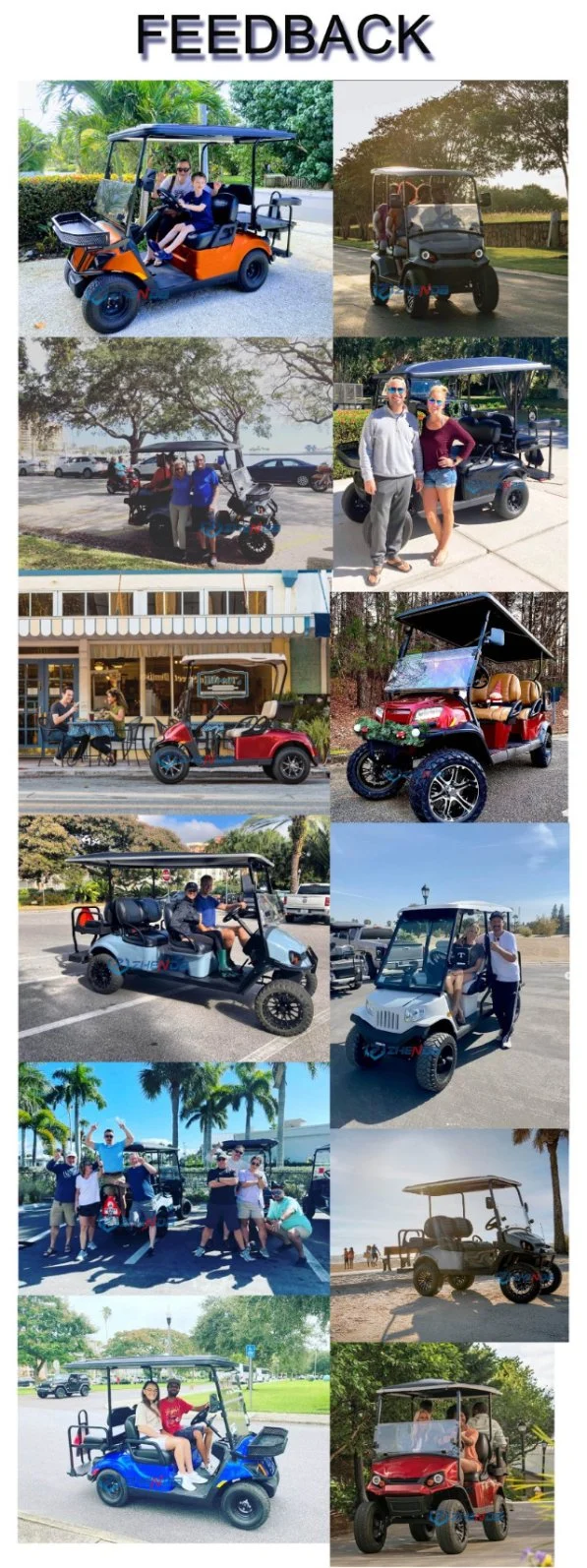 Dedicated Transportation Golf Electric Large Battery off-Road Golf Cart for Sale