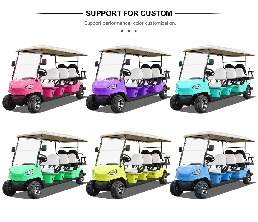 Factory Price Road Legal 2+2 Seats Electric Golf Buggy Golf Carts with Lithium Battery