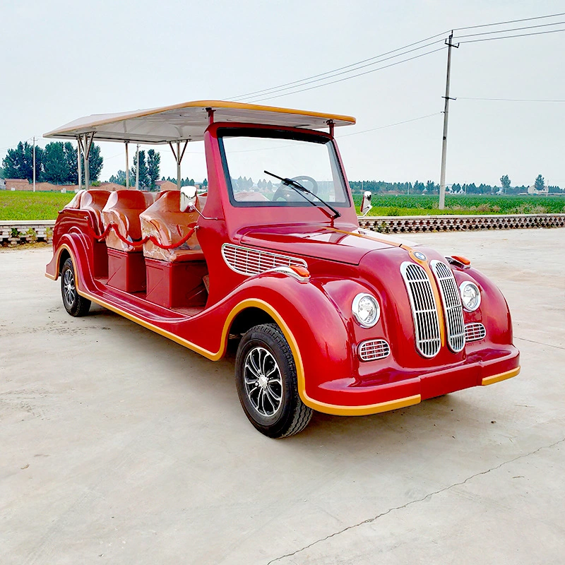 Operated Classic Retro Car Low Speed Old Retro Golf Cart Buggy Antique Sightseeing Electric Vintage Classic Car Blue for Adults Sale