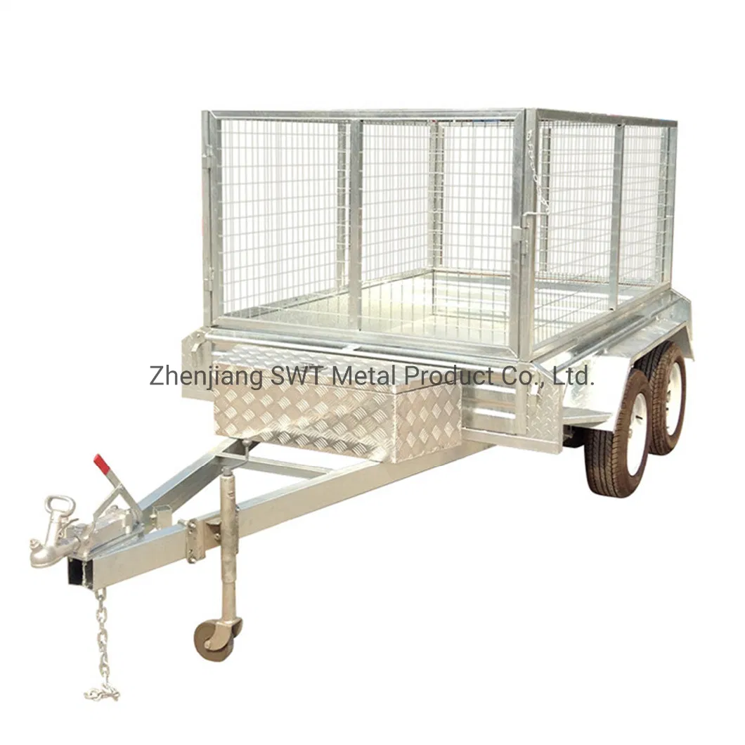 Box Utility Trailer with Motor