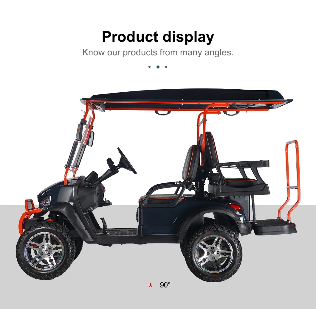 48V Lithium Battery 4 Seater Electric Hunting Lifted Golf Cart Buggy Golf Club Car New Vehicle