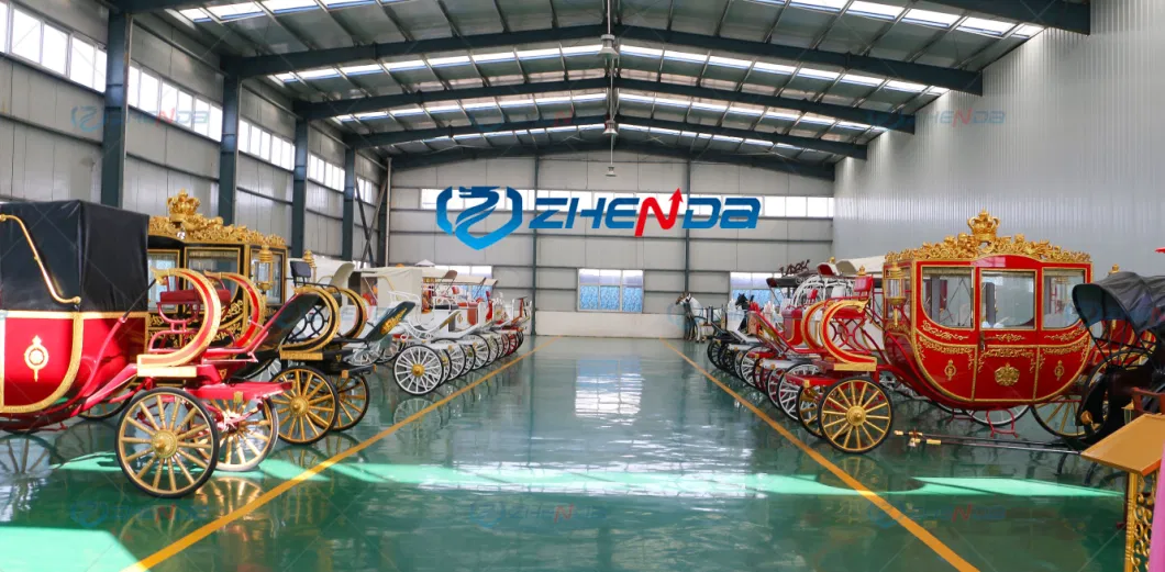 OEM European Royal Family Horse Carriage Mini Garden Car Electric Operated Princess Style Carriages Cart Can Customized