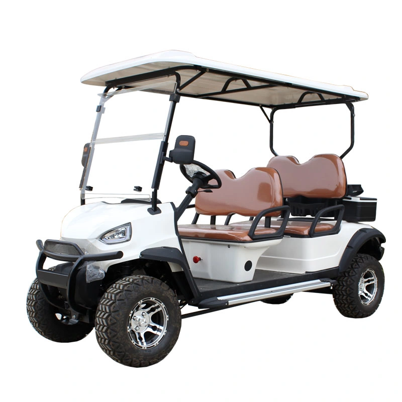 Color Customization Green Energy Classic Golf Course Club Car Cool EV No Gas Airport 4 Passenger Transport Mini Electric Golf Cart for Sale