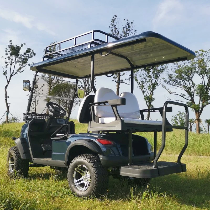 Golf Cart 4 Seater Lifted Lithium Golf Cart Extended Roof Golf Cart