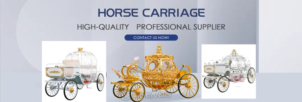 Hot Sale Decorative Cinderella Wedding Carriage Sightseeing Horse Cart