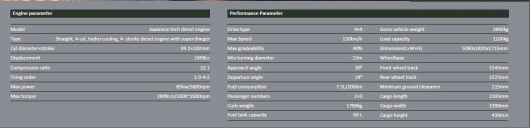 Diesel Engine 4X4 Utility Vehicle/Truck, Pickup Truck